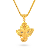 22K Gold Spiritual Ganesha Pendant